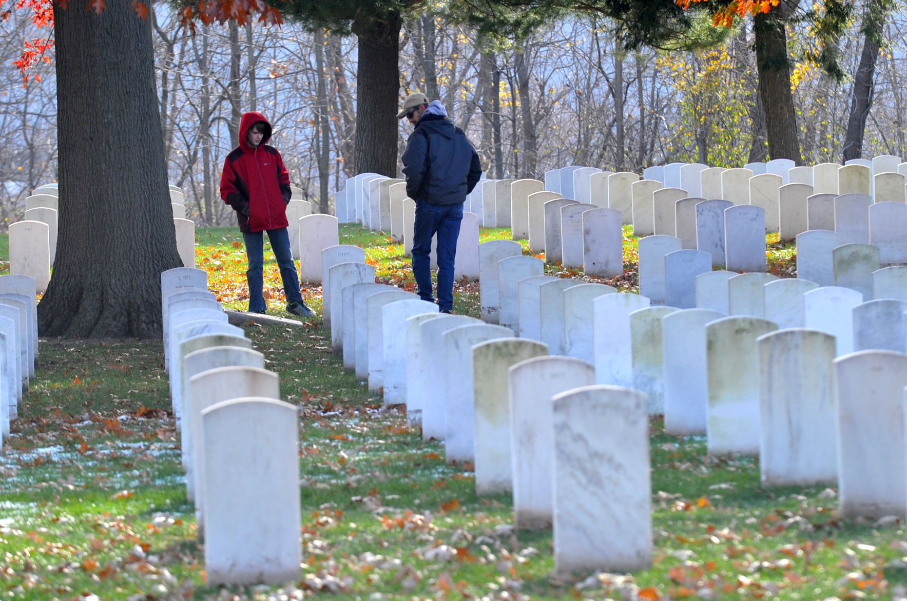 Veterans Day ceremonies at the Rock Island National Cemetery